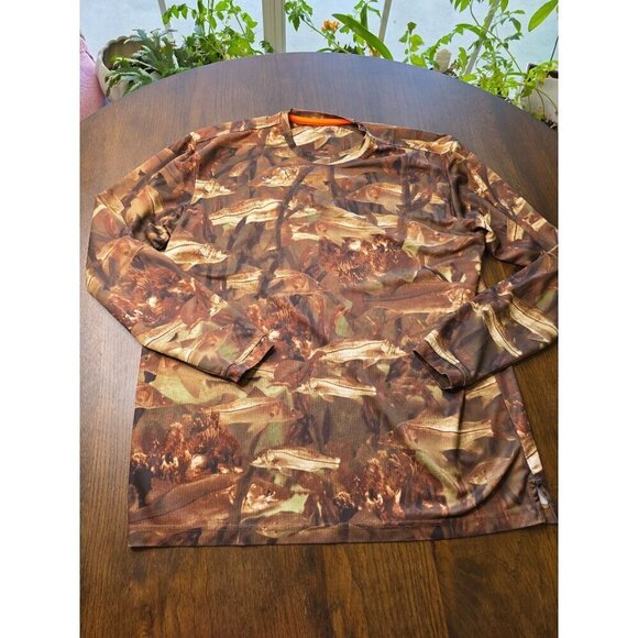 Reel Legends Men's Hunting Fishing Shirt Camo Vented Size Medium Outdoor - Picture 1 of 12